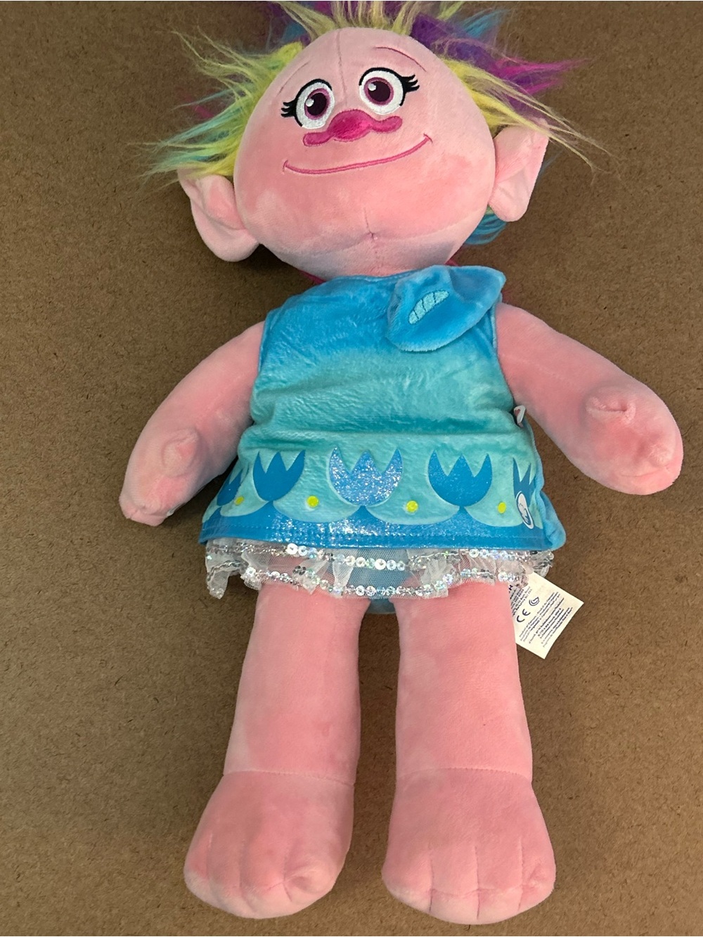 Build-A-Bear Trolls Poppy Plush 22" 2 Outfits Birthday Dress Sound Not Working